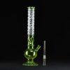 Bong cristal 43cm Copa verde para hielo