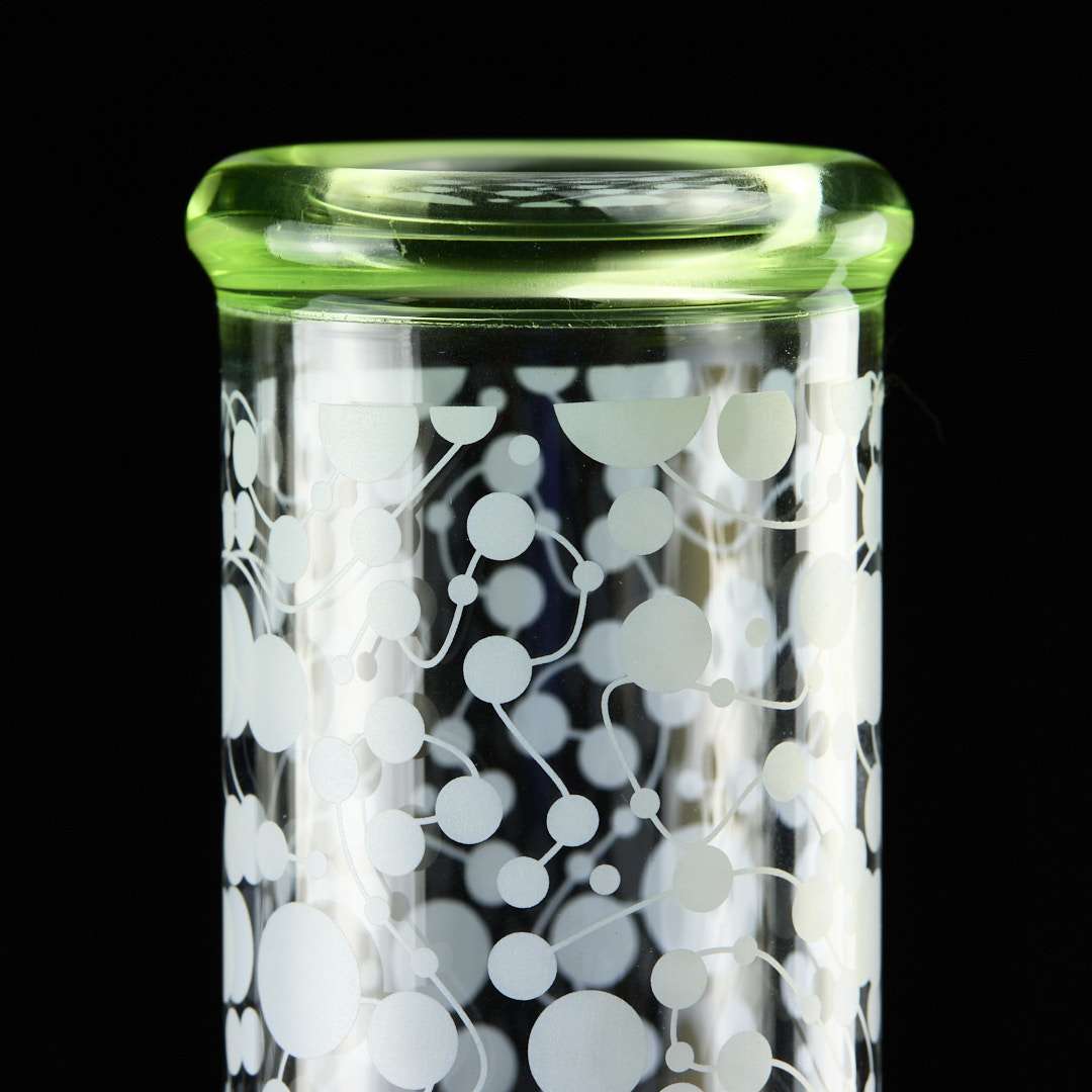 Bong cristal 43cm Copa verde para hielo - Imagen 10