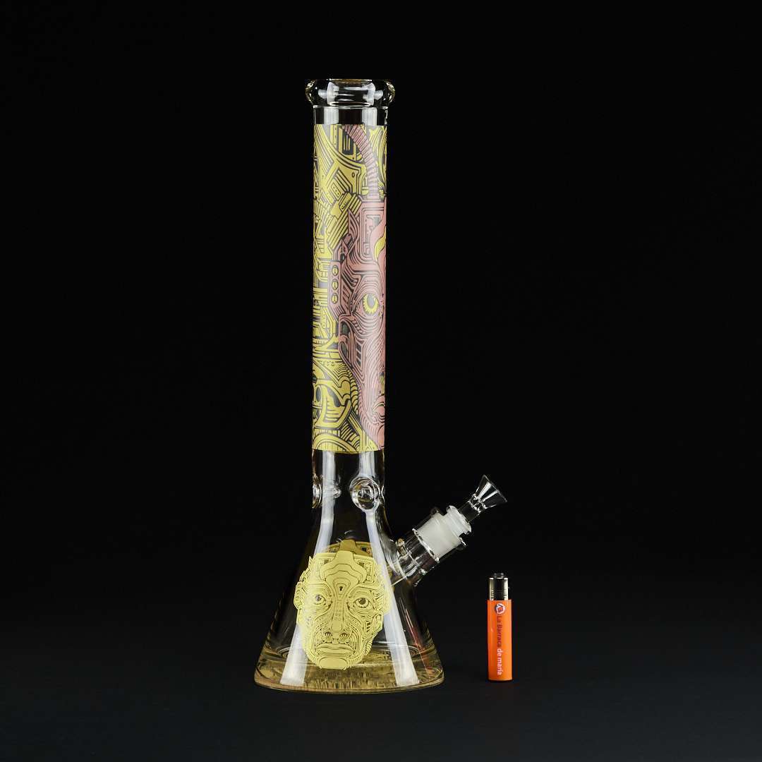Bong cristal 44cm máscara Geometric - Imagen 2
