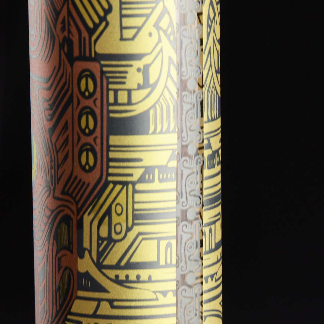 Bong cristal 44cm máscara Geometric - Imagen 9