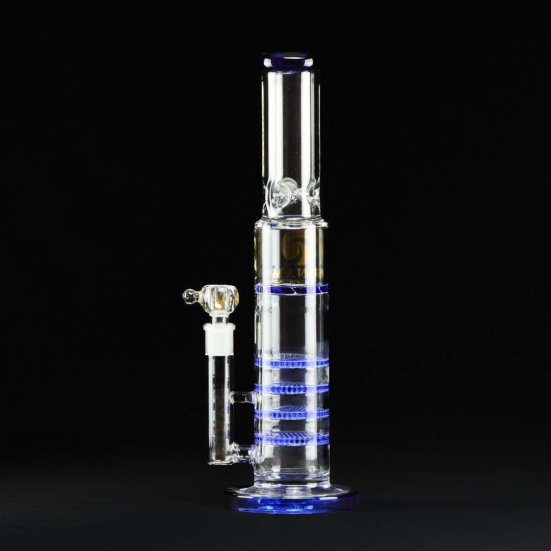 Bong cristal 45cm Tsunami HoneyComb con 4 disco percoladores
