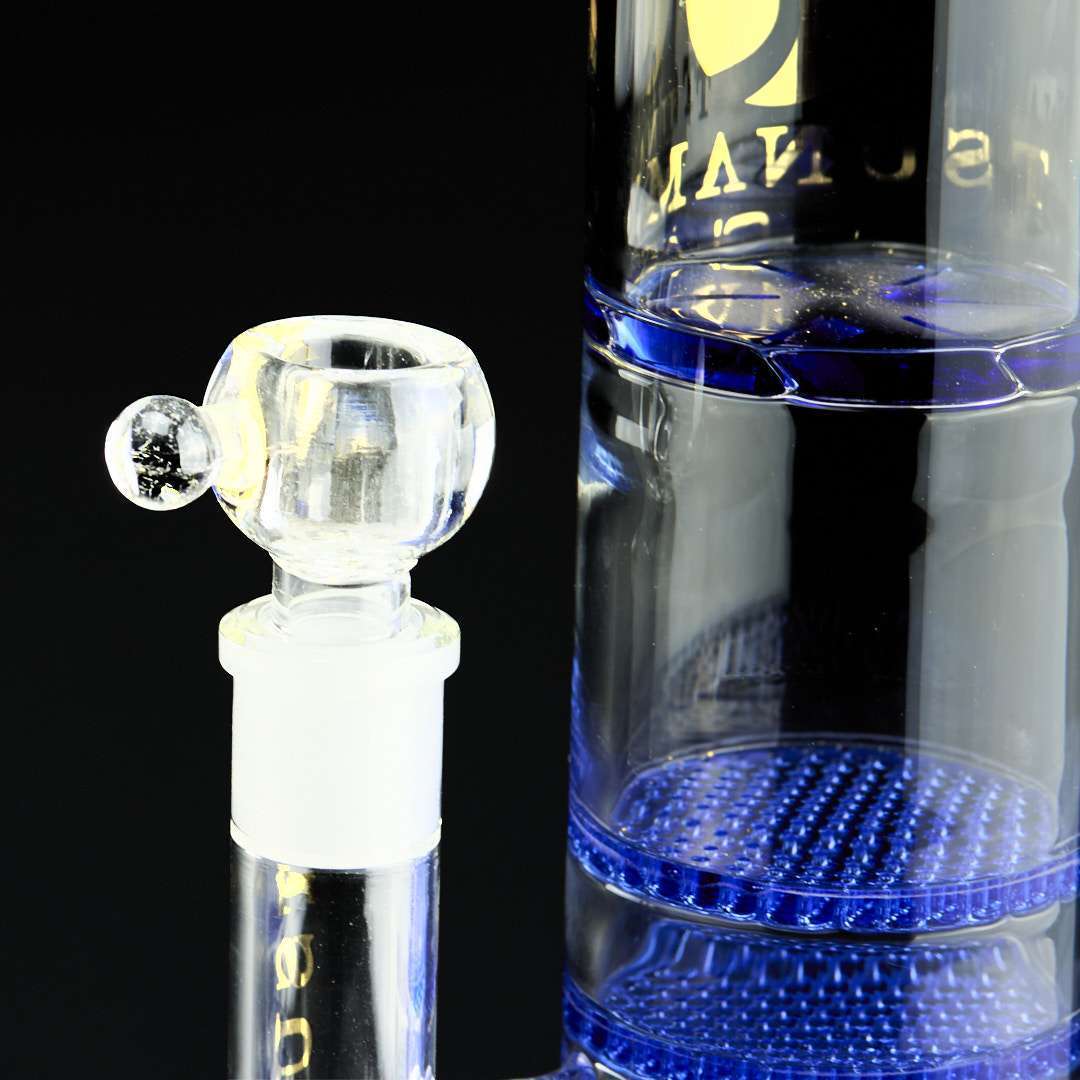 Bong cristal 45cm Tsunami HoneyComb con 4 disco percoladores