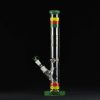 Bong cristal 46cm Amsterdam Rasta para hielo con base verde