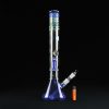 Bong cristal 48cm Blue Mushroom con percolador