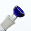 Bong cristal 48cm Blue Mushroom con percolador