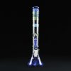 Bong cristal 48cm Blue Mushroom con percolador
