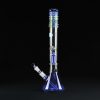 Bong cristal 48cm Blue Mushroom con percolador