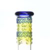 Bong cristal 48cm Blue Mushroom con percolador