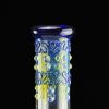 Bong cristal 48cm Blue Mushroom con percolador