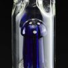 Bong cristal 48cm Blue Mushroom con percolador