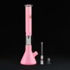 Bong cristal 49cm Grace Rosa Fluor con percolador 6 brazos