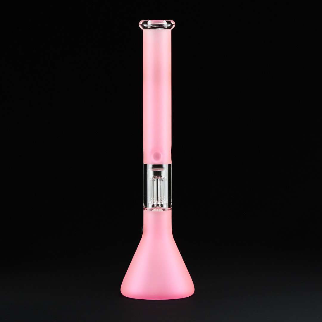 Bong cristal 49cm Grace Rosa Fluor con percolador 6 brazos - Imagen 6