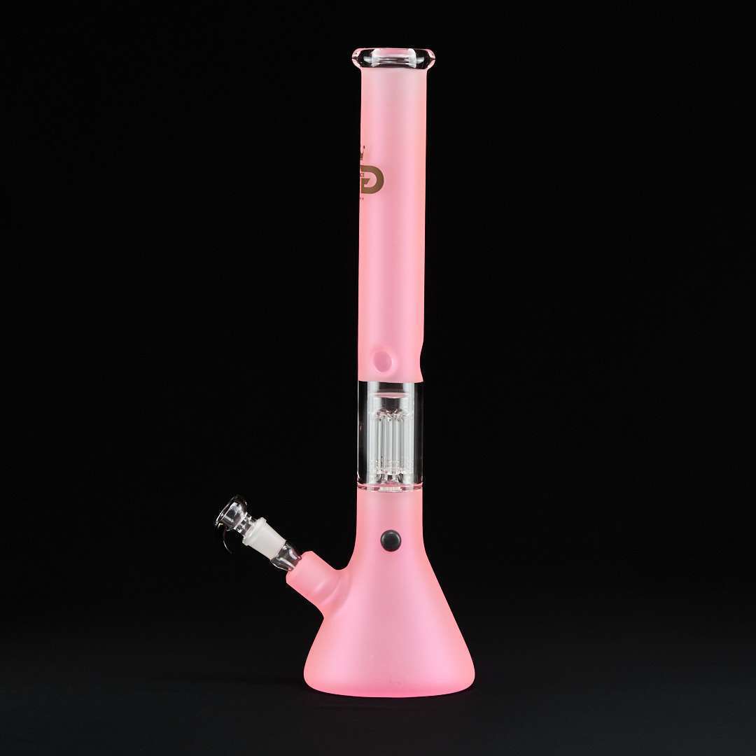 Bong cristal 49cm Grace Rosa Fluor con percolador 6 brazos - Imagen 7