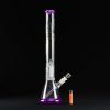 Bong cristal 51 cm Amsterdam perfil morado con percolador 4 brazos