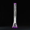 Bong cristal 51 cm Amsterdam perfil morado con percolador 4 brazos