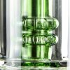 Bong cristal 57cm Grace con doble percolador y cilindro verde