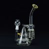 Bong cristal Oiler 21cm Thug Life Cónico líquido refrigerante amarillo