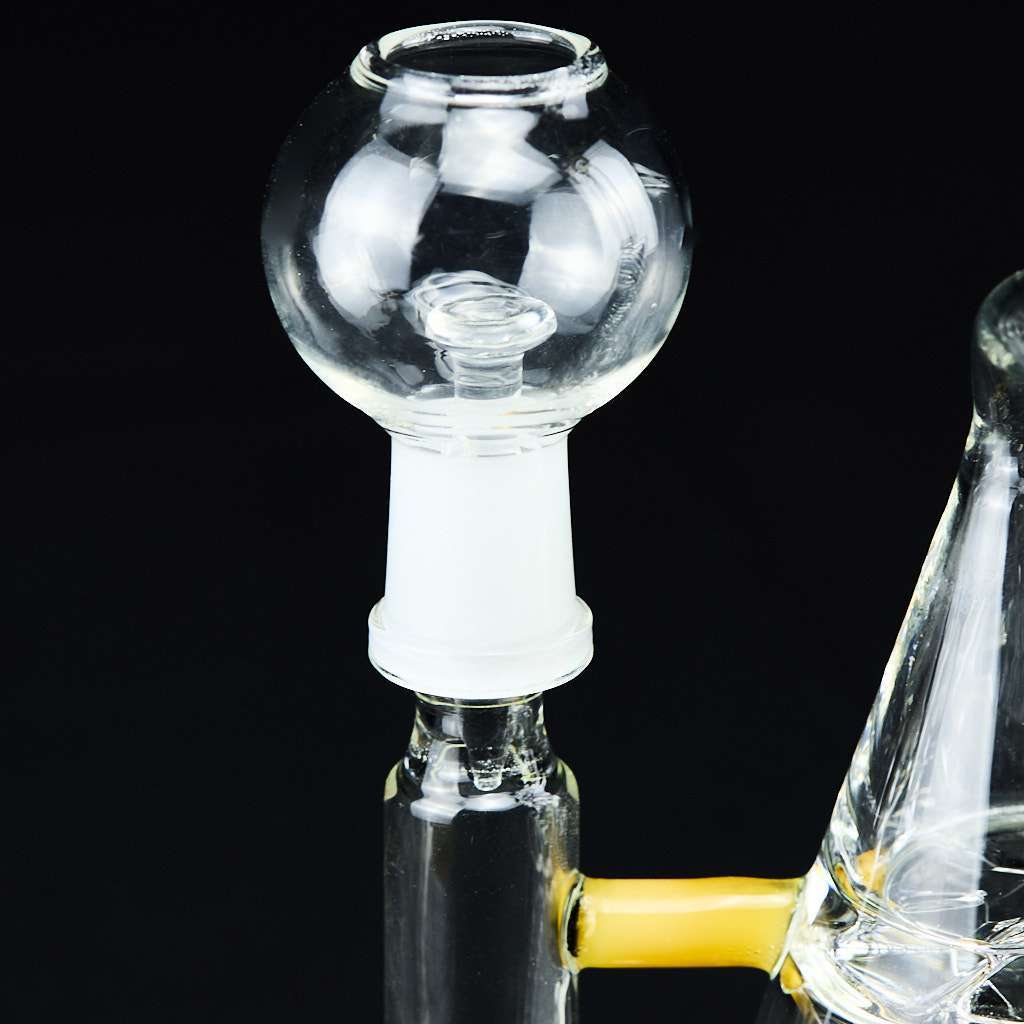 Bong cristal Oiler 21cm Thug Life Cónico líquido refrigerante amarillo