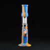 Bong cristal y silicona 38cm con percolador 8 brazos