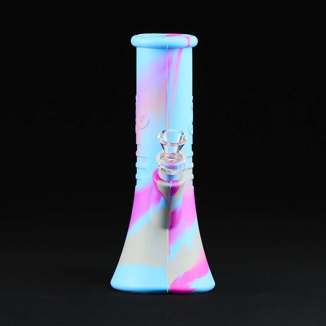 Bong de silicona 24cm Cónico Light Blue and Pink