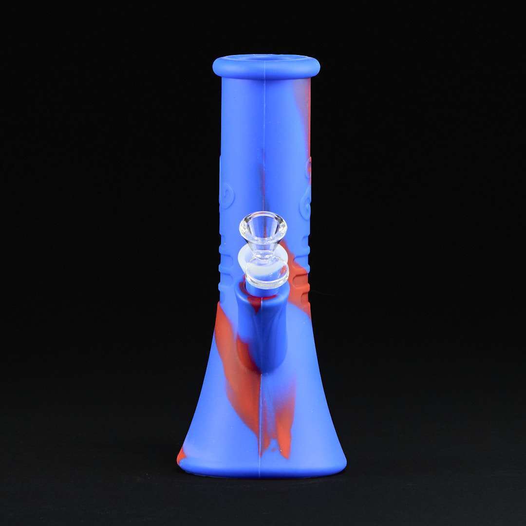 Bong de silicona 24cm Cónico Red and Blue