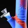 Bong de silicona 24cm Cónico Red and Blue