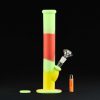 Bong de silicona 36cm Colores con cazoleta de cristal