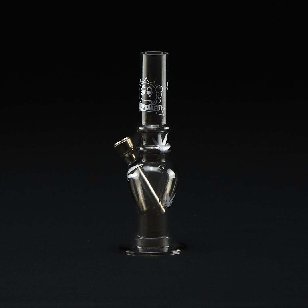 Bong metacrilato 16cm Half Baked - Negro - Imagen 4