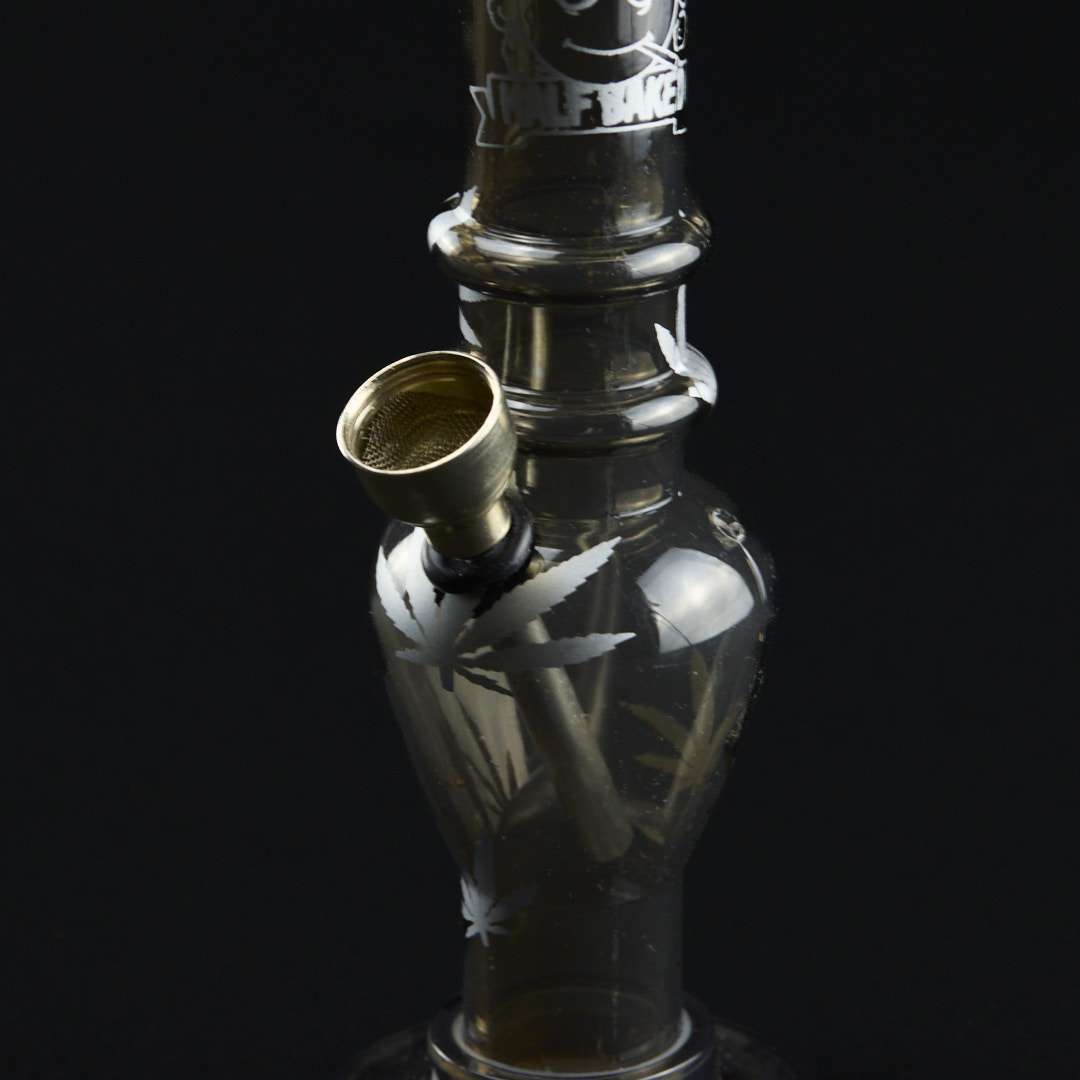 Bong metacrilato 16cm Half Baked - Negro - Imagen 5