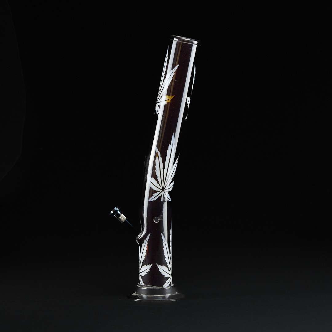 Bong metacrilato 40 cm Black Leaf