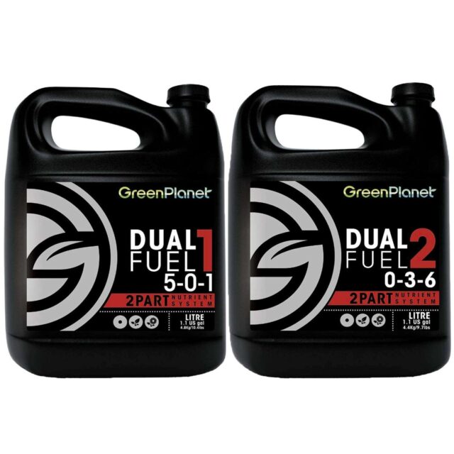 Dual Fuel 1+2 de Green Planet Nutrients Fertilizante para Hidroponía en 2 partes