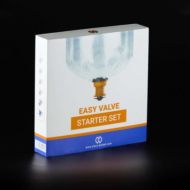 Easy Valve Starter Set cazoleta. adaptador y 5 bolsas