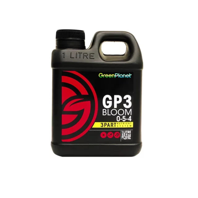 GP3 Bloom de Green Planet Nutrients Fertilizante para Hidroponía en 3 partes