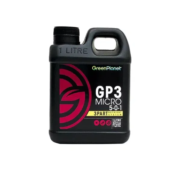 GP3 Micro de Green Planet Nutrients Fertilizante para Hidroponía en 3 partes