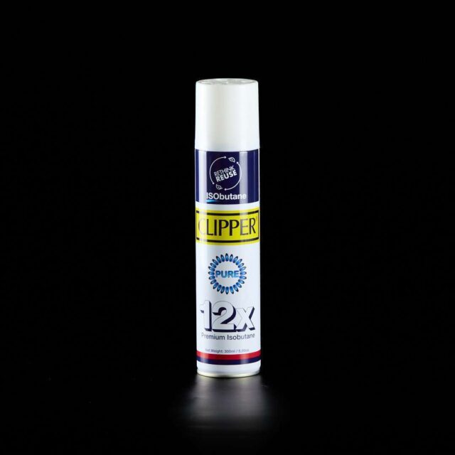 Gas 12 refinados - 100% Isobutano para mecheros Clipper - 300 ml