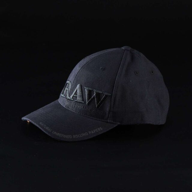 Gorra de Raw Black con logo Negro