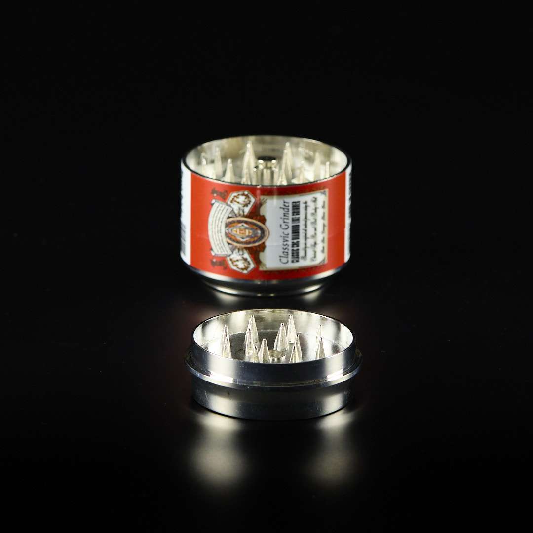 Grinder de metal Lata cerveza 3 partes