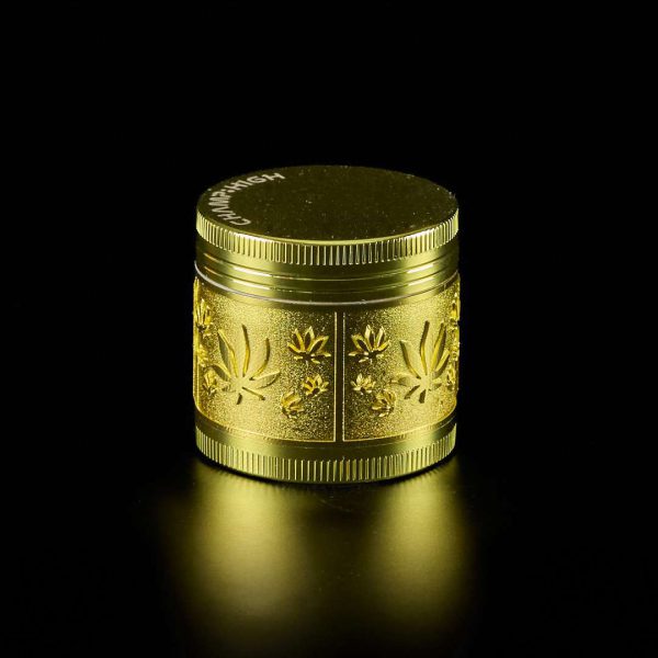 Grinder de metal Champ High Relieve Hoja Oro