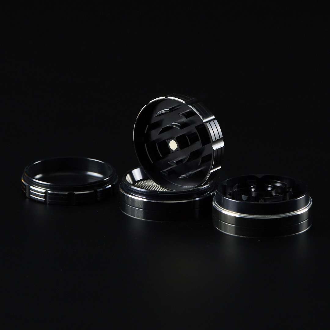 Grinder de metal Cuchillas curvas Amsterdam Negro
