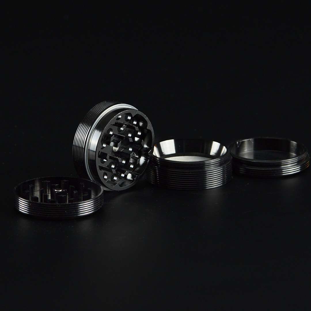 Grinder de metal Estriado 50mm 4 partes