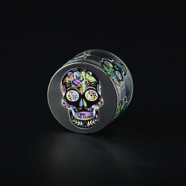 Grinder de metal - Calavera Catrina Flores