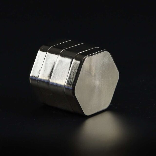 Grinder de metal Hexagonal 50mm Plata