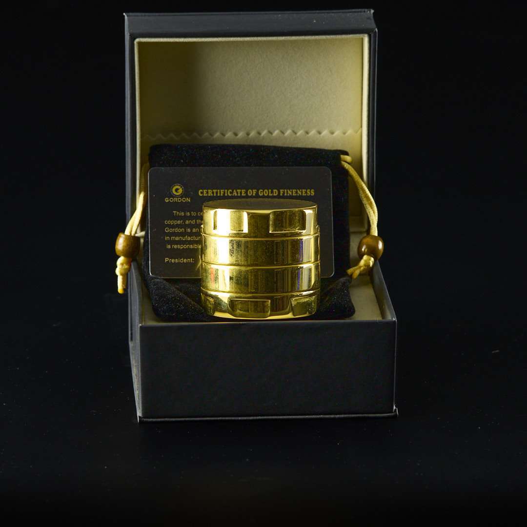 Grinder chapado en oro 24K Gordon Luxury 60mm
