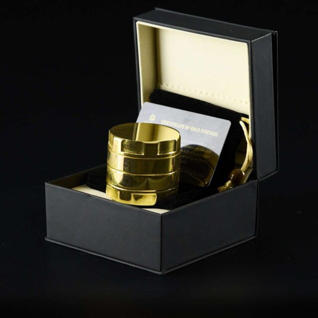 Grinder chapado en oro 24K Gordon Luxury 60mm