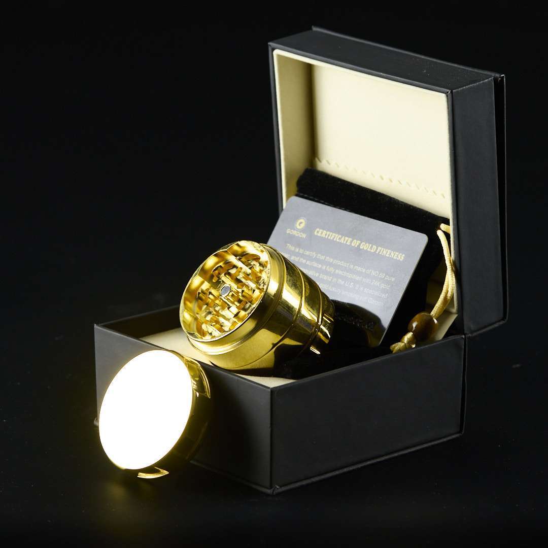 Grinder chapado en oro 24K Gordon Luxury 60mm