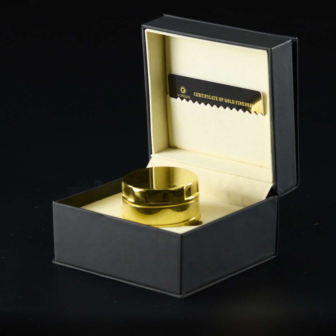 Grinder chapado en oro 24K Gordon Luxury 60mm