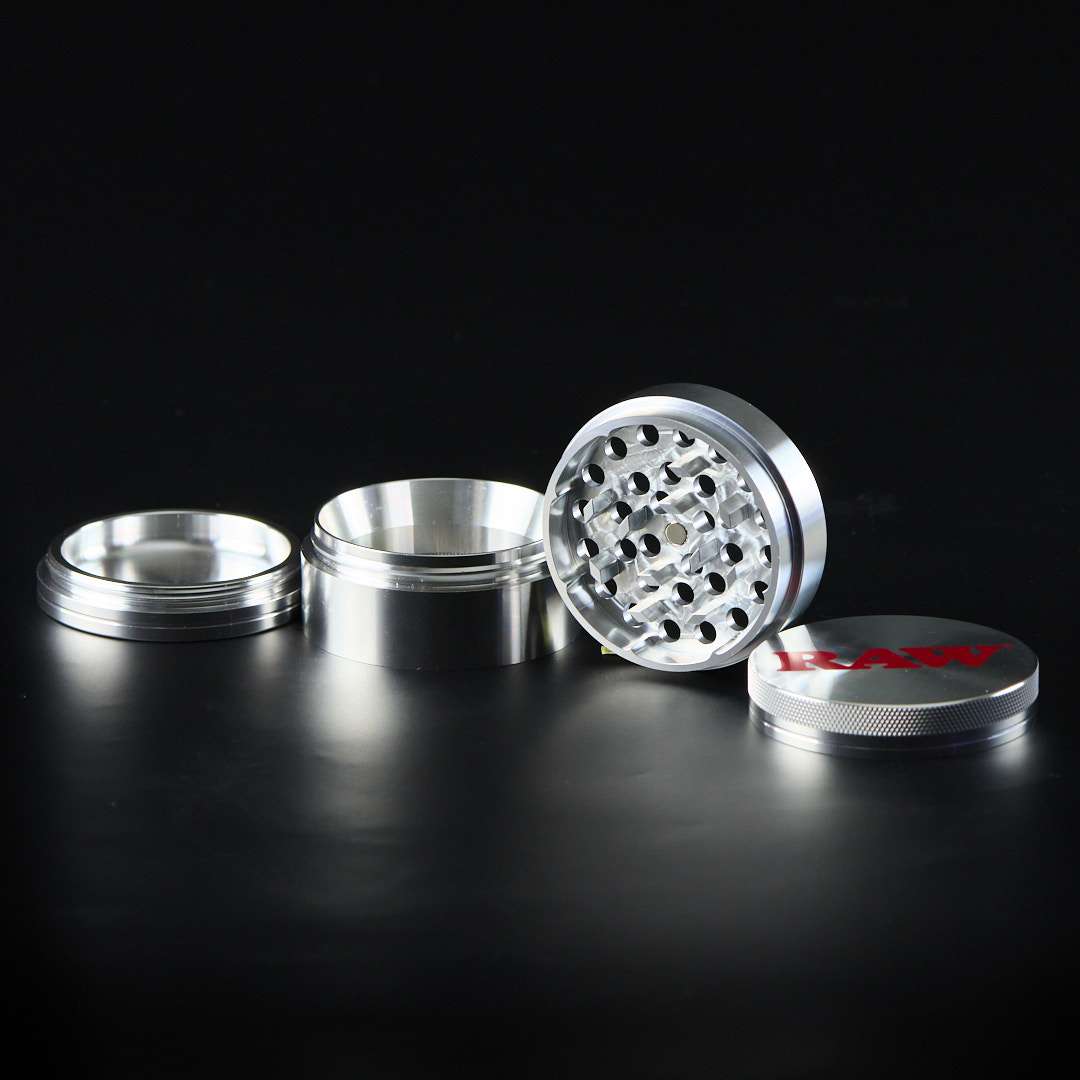 Grinder de metal Raw Plata 56mm