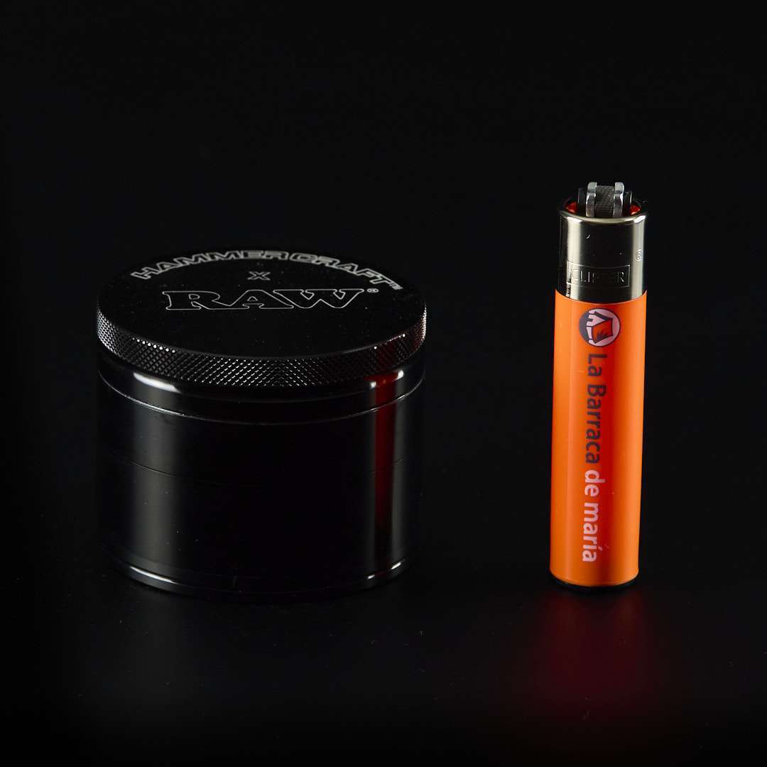 Grinder de metal Raw Hammercraft 56mm Negro