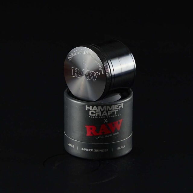 Grinder de metal Raw Hammercraft 40mm Negro