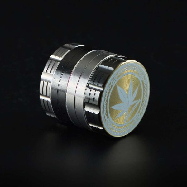 Grinder de metal Muescas con Hoja Gris